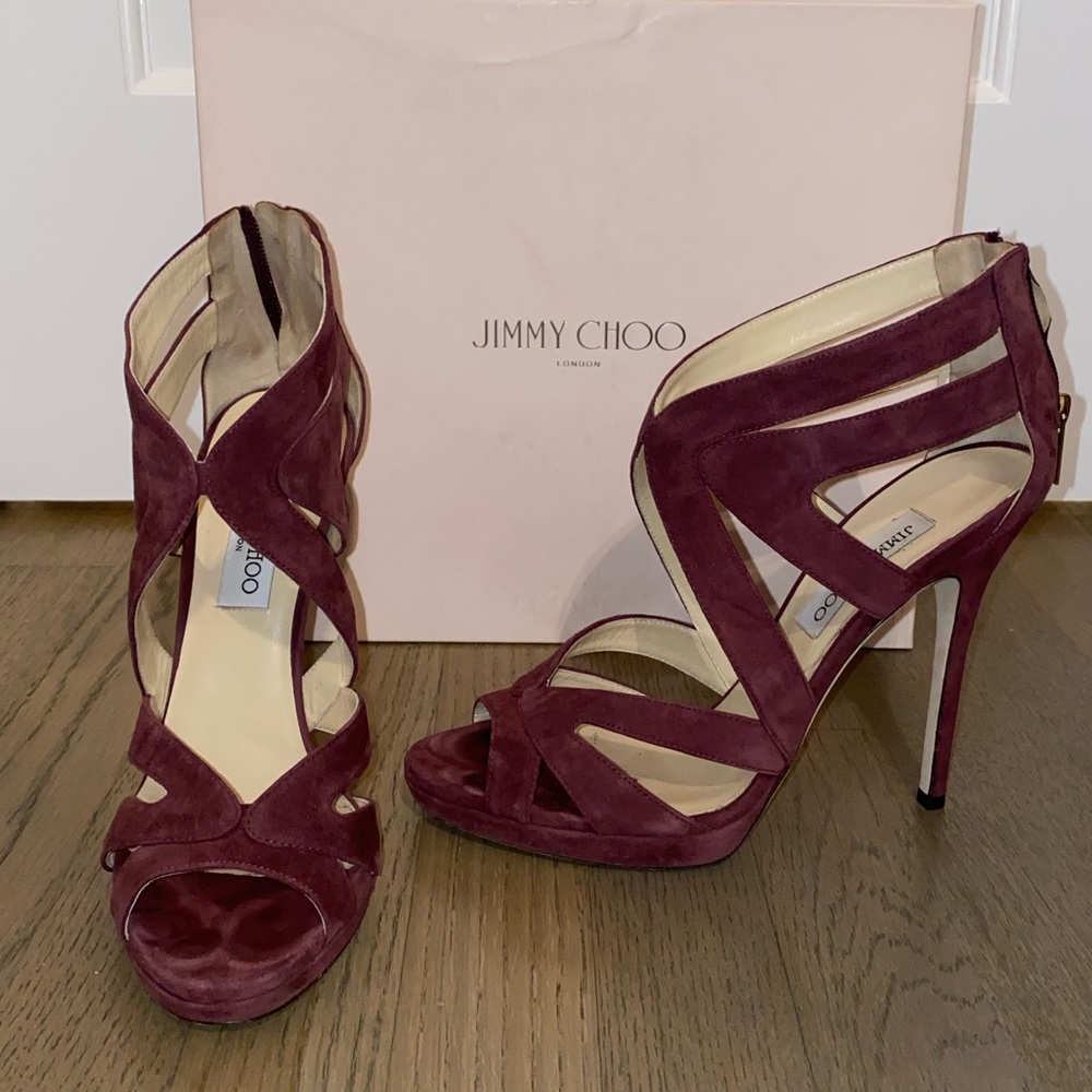 Jimmy Choo Tourmaline Suede Heel
